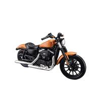 HFMXZHI Modello in scala di moto Modellino Di Motocicletta Giocattolo In Scala 1/18 Per Harley Per Davidson Sportster 883 2014, Modello Statico Pressofuso, Ideale Come Regalo(Orange)