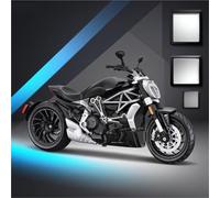 HFMXZHI Modello in scala di moto Modellino Di Motocicletta In Lega Pressofusa 1/12 Con Sterzo A Volante Per Ducati X