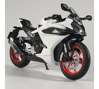 HFMXZHI Modello in scala di moto Modellino In Lega Di Metallo Pressofuso In Scala 1/12 Per Motore Da Corsa Per CFMOTO 450SR Collezioni Motociclette Hobby Decorazione Ornamento Regalo(White)