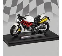 HFMXZHI Modello in scala di moto Modelo De Motocicleta Aleación Per Ducati Monster 795 A Escala 1:18, Coche Juguete Fundido A Presión, Regalo Cumpleaños, Colección Coches(White)