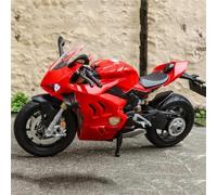 HFMXZHI Modello in scala di moto Moto In Miniatura 1/9 Per DUCATI V4S In Lega Pressofusa Giocattolo Con Suono, Luce E Sterzo Anteriore