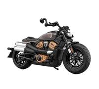 HFMXZHI Modello in scala di moto Simulazione Di Modello Moto In Scala 1/12 Per Harley Per Sportster S Lega Pressofusa Street Racing(Grey)