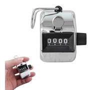 HFMYGS Contatore manuale, contatore in metallo a 4 cifre, contatore di metalli, contatore clicker, contatore di golf, contatore di serie, contatore di persone, coaching, inventario marketing fitness