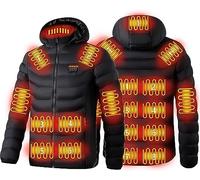 Hfnnhl 2023 Giacca Riscaldata per Uomo Donna, Piumino Riscaldato Elettrico USB, 19 Zone Riscaldate 4 Temperature Regolabili, Gilet Caldo Lavabile Abbigliamento Caccia Invernale Moto Sci