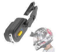 Hfnnhl Tergicristallo per Casco Moto, Tergicristallo Universale per Casco Motore, Tergicristallo Elettrico Leggero Impermeabile Compatibile con La Maggior Parte delle Visiere