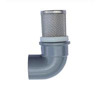 HFRSE 1pcs 20mm 25mm 32mm PVC Elbow Filter for Garden Irrigation Water Pump Inlet Fillter Aquarium Pipe Fittings(Grey,32mm)