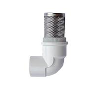 HFRSE 1pcs 20mm 25mm 32mm PVC Elbow Filter for Garden Irrigation Water Pump Inlet Fillter Aquarium Pipe Fittings(White,32mm)
