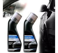 HFSAZJ Rivestimento per vetri auto anti-appannamento, agente anti-appannamento con applicatore, per vetro trasparente, resistente alla pioggia e alla nebbia, strumento per la pulizia del parabrezza (2