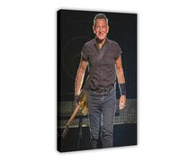 HFSEZP Poster su tela con Bruce Springsteen, decorazione per camera da letto, ufficio, camera da letto, regalo, 50 x 75 cm