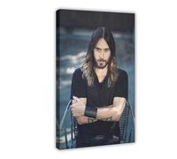 HFSEZP Poster su tela con Jared Leto, decorazione per camera da letto, ufficio, camera da letto, regalo, 60 x 90 cm