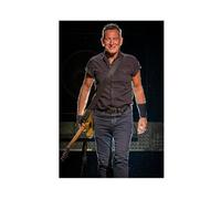 HFSEZP Poster su tela di Bruce Springsteen, decorazione artistica da parete per soggiorno, camera da letto, 50 x 75 cm