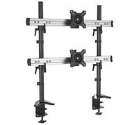 HFTEK - Braccio monitorda scrivania staffa di supporto per due schermi da 15 a 49 pollici con VESA 75/100 (MP212C)