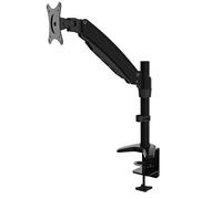 HFTEK® DS111D Nero Supporto da tavolo per Monitor TV montaggio da tavolo Supporto da scrivania desk mount bracket per schermo 15-27 pollici con VESA 75/100
