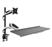 HFTEK FY01WS Workfit Workstation Sit & Stand Supporto per Monitor Supporto da Parete Fino a 34 Pollici con VESA 75/100 (FY01WS)