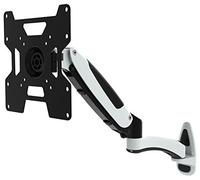 HFTEK GST202 bianco Supporto da parete Supporto da scrivania per Monitor Staffa Parete Monitor TV TFT LCD LED scherno 32 37 40 42 pollici VESA 75/100 / 200 (GST202 Bianco)