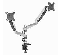 HFTEK® - Supporto da tavolo per 2 schermi con VESA 75/100 (HF324GW)