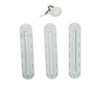 HFWRDVJCM 3 Pezzi/Set Accessori Professionali for tavola da Surf Scatola for Pinne tavola da Surf Coda timone Fessura Pinna da Surf(White)