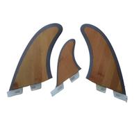 HFWRDVJCM MR+1 Set di Due Tavole da Surf più Una Pinna da Surf in Fibra di Vetro e bambù, Pinne da Surf 2+1 Set(MR II)