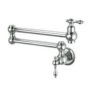 HFWRDVJCM Rubinetto riempitore pentola Montaggio a Parete, con Bracci oscillanti a Doppio Giunto Cromato