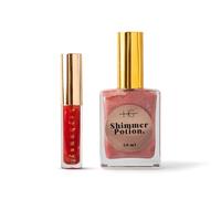 HG AESTHETICS HeyHoney, Lipolie (10 ml) + elisir di lucentezza (50 ml) | Duo idratante per labbra e pelle brillanti (rosa con raggio di sole + anguria)