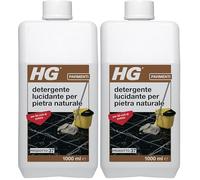 HG Detergente con Formula Altamente Concentrata per Pavimenti in Marmo e Pietra Calcarea, per una Rimozione Efficace dello Sporco 1 L (221100108) (Confezione da 2)