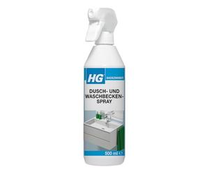HG Detergente per bagno giornaliero, detergente spray per uso quotidiano in doccia e lavandino, adatto per cabine doccia in plastica, pareti piastrellate, marmo e pietra naturale - 500 ml