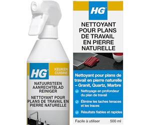 HG - Detergente per piani di lavoro in pietra naturale, 500 ml, 3 flaconi