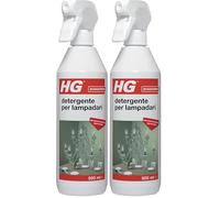 HG Detergente Spray per Lampadari, Cristalli e Vetri, Scioglie lo Sporco ed è Delicato sulle Superfici, 500ml (Confezione da 2)
