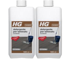 HG ITALIA DETERGENTE BRILLANTE PER LAMINATO 1 LT. (Confezione da 2)