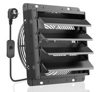 HG Power 350 mm Ventola Aspirazione 1500 m³/h Industriale Estrattore Alluminio per Raffreddamento di Case e Magazzini, Ventilazione, Circolazione dell'aria
