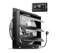 HG POWER - Ventilatore da parete da 300 mm con regolatore di temperatura e umidità, intelligente, industriale, ventilatore murale 1650 m³/h, motore EC, ventilatore a parete per cantina, garage, cucina