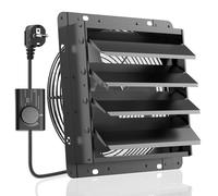 HG Power Ventilatore da parete industriale da 350 mm, con regolatore di velocità, 1500 m³/h, ventilatore da parete con filtro a rete, in alluminio, con spina europea, per cantina, garage, cucina