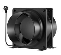 HG Power Ventola di Scarico Assiale 100mm, Ventola di Aspirazione Ventilatore del Condotto per Tende Idroponiche, Bagno, Garage, Laser 3D Estenuante