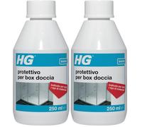 HG Protettivo per Box Doccia, Detergente Anticalcare per Piastrelle, Vetri e Mobili da Bagno, Utilizzabile su Docce e Vasche per Rimuovere Calcare e Residui di Sapone, 250 ml (Confezione da 2)