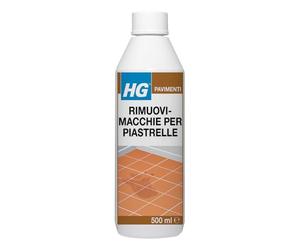 HG Rimuovimacchie n.21, Smacchiatore che Rimuove Grasso, Macchie di Olio e Resina da Piastrelle in Terracotta, Mattoni, Lastricati, Pietra Naturale, Porcellana Cemento e Calcestruzzo -500ml 166050108