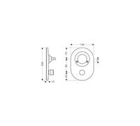 Hg Umruestset Sfera M3 Mixer per Vasca da Bagno ad Incasso Con Rücksaugsicherung
