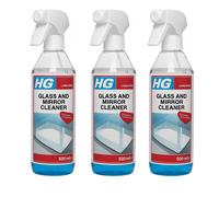 HG Vetro E Specchio Detergente,senza Righe Detergente per Vetro,500ml Spray