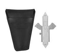 HG01 Manual Welding Gauge, Stainless Steel Fillet Throat Gage with Engraved Scale, Multi Angle 60° 70° 80° 90° for Flat and Corner Weld Inspection, Reinforcement Measuring To