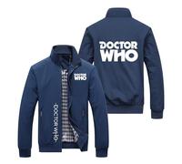 HGADXVBE Giacca baseball uomo Time Travel Enthusiast, Giacca baseball leggera e comoda, per gli sport casual, giacche di transizione per la primavera, stagione(Blue,6XL)