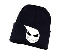 HGADXVBE So-ul Eat-er Cappellino Uomo Invernale, Berretto con Stampa di Anime in Maglia, Berretto da Sci per Adulti, Adolescenti e Bambini, Soffice(Black5)