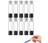 HGAJMT Flaconcini a Cartuccia da 3 ml Confezione da 10 Pz con Tappi Alluminio-Gomma e Sigillatura Ermetica Per Dosaggio Esatto e Viaggi Sicuri senza Perdite per Penne per Insulina