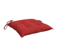 HGBNMER Cuscino per sedia, 6 pezzi, rosso, 40 x 40 x 7 cm, tessuto Oxford | Cuscino per esterni, mobili da giardino, sgabelli, ottomane, fibre cave in polipropilene, cordoncini, impermeabile