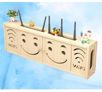 HGBYUCT Rack per Router, Scatola di immagazzinaggio per Router montata a Parete, Scatola di immagazzinaggio a Parete, mensola a Parete per Box Wi-Fi, A-71x24cm