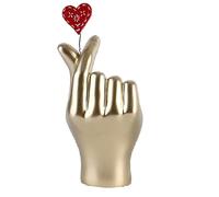 HGDNNDEOP Gesto d'Amore Statua a Mano Singola Decorazioni in Oro, Scultura in Resina di Arte Moderna Accenti for la Casa for Soggiorno, Desktop Facile da Usare Riutilizzabile