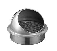 HGDNNDEOP Presa d'Aria con feritoia a Copertura Rotonda La griglia densa incorporata impedisce ai detriti di Entrare con la feritoia inclinata a 45°, for Bagno, Soggiorno, Cucina(150mm(59"))
