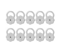 HGENAHGTF 10 sollevatori ipoallergenici per orecchini, comodi lobi per orecchie cadenti, accessori per gioielli alla moda regolabili, Misura unica, come descritto, come descritto
