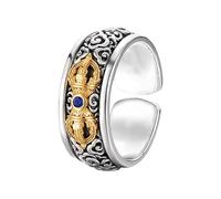 HGENAHGTF Eleganti anelli regolabili in rame con accessori tradizionali per le dita Vajra, adatti per abiti casual e formali, gioielli spirituali