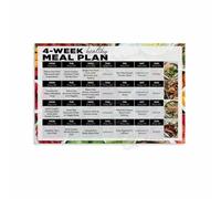 HGETJOHXEM 4 Week Healthy Meal Plan Poster Grocery Shopping List Prepping Guide Printable Chart Wall-Art Canvas Print for Kitchen Home(Unframed,12x18inch(30x45cm))