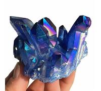 HGETJOHXEM Beautiful Aura Blue Cluster Crystal (Size : 200-300g)