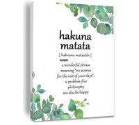 HGETJOHXEM Eucalyptus Leaf Canvas Print Inspirational Word Art Definition Wall Decor for Home Office Classroom Gift(12x18inch(30x45cm),Unframed)